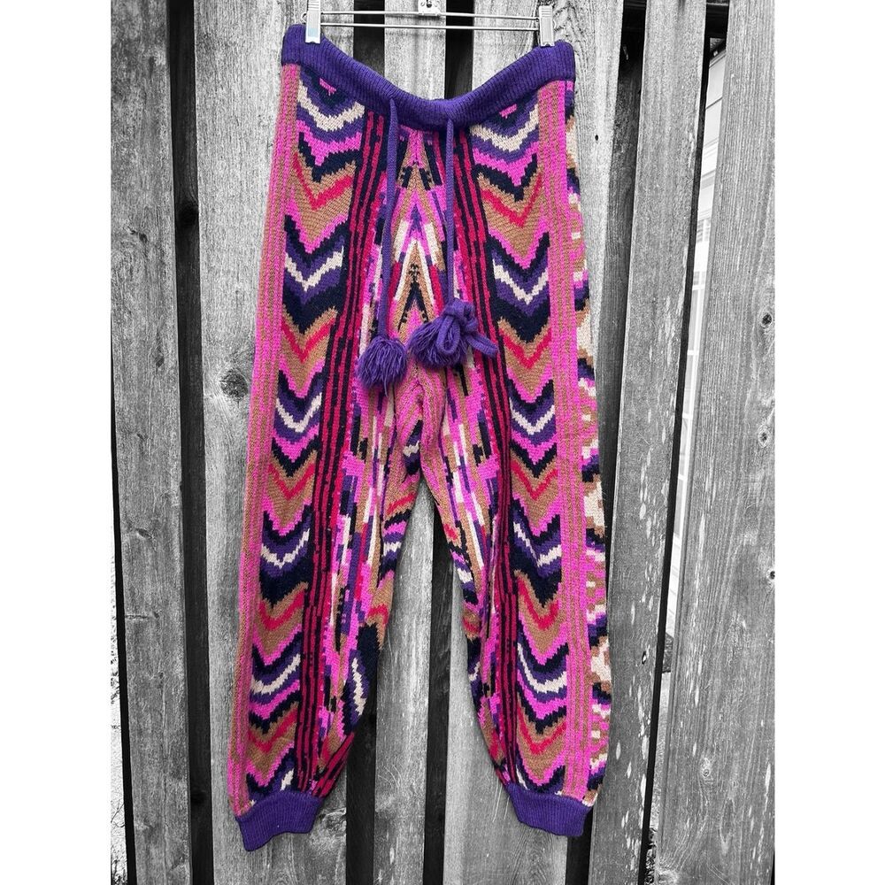 Farm Rio Boho Aztec Sweater Pants Size Small